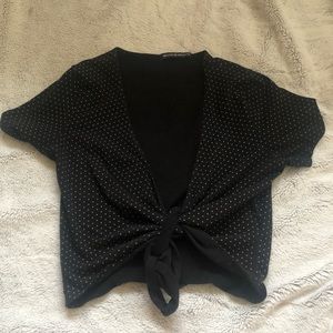 Brandy Melville Rae Polkadot shirt